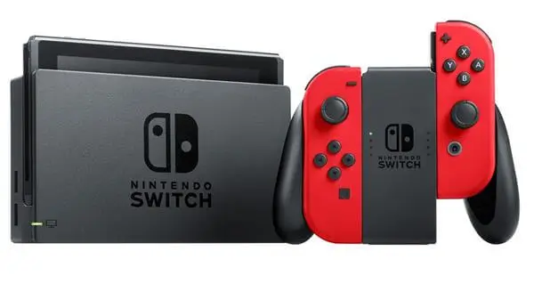 Nintendo Switch Console 1.1 (Red Joy-Cons)  Mario Odyssey Code Nintendo Switch