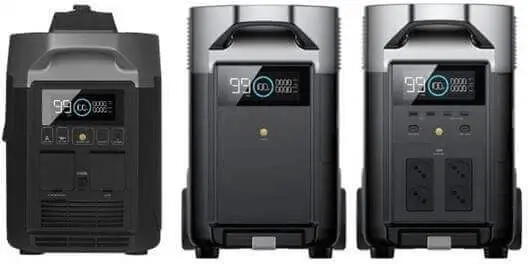 קיט תחנת כח ניידת  ECOFLOW DELTA3600PRO + תא הרחבה + גנרטור חכם ECOFLOW