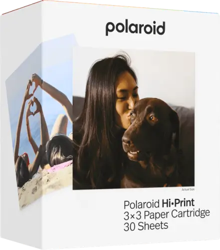 מחסניות נייר למדפסת Hi-Print 3x3 30 דפים Polaroid - פולארויד