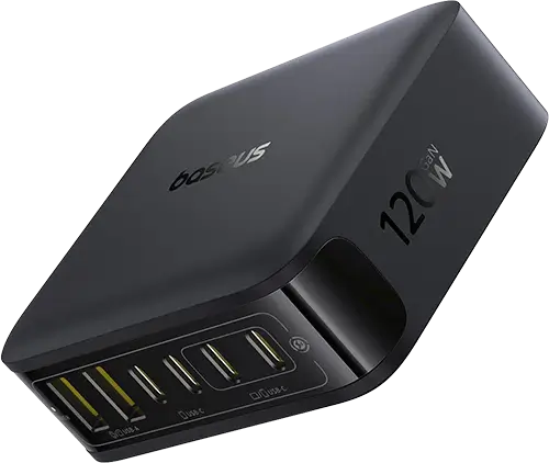תחנת טעינה שולחנית FH21 4 USB-C + 2 USB-A 120W Baseus
