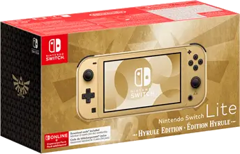 קונסולה ממותגת ללא משחק צבע זהב Nintendo Switch Lite Console Hyrule (Zelda) Nintendo Switch