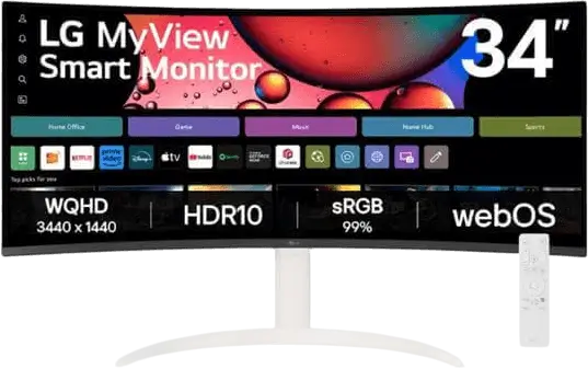 מסך מחשב "34 34SR65QC-W LG