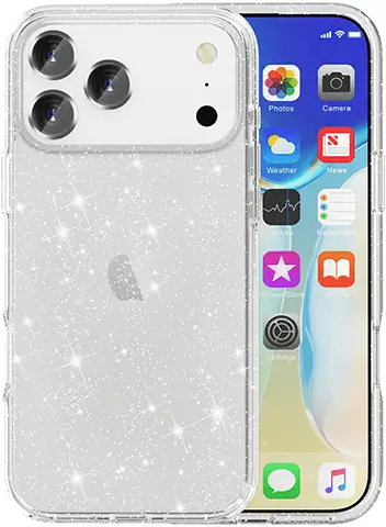 כיסוי לסמארטפון Crystal Glitter for iPhone 17 Pro GripCase