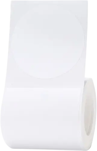 מדבקות לבנות עגולות 140 יחידות 50x50 מ"מ NIIMBOT