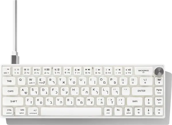 מקלדת גיימינג GK61 PRO - לבן שקוף SKYLOONG