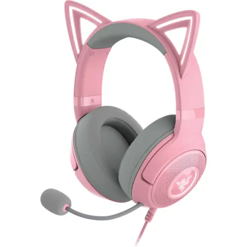 אוזניות גיימינג חוטיות Kraken Kitty V2 Razer