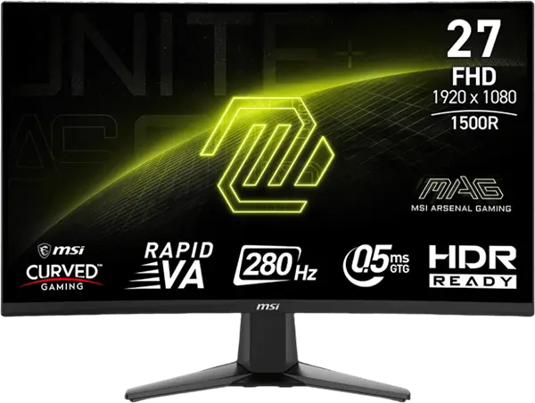 מסך מחשב גיימינג קעור ''27 276CXF MSI