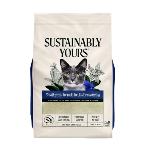 חול מתגבש לחתולים גרגירים קטנים Sustainably Yours