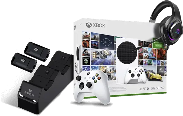 חבילת XBOX Series S במהדורת סתיו מיוחדת קונסולה Starter Ed+שני בקרים +ערכת טעינה + אוזניות XBOX SERIES