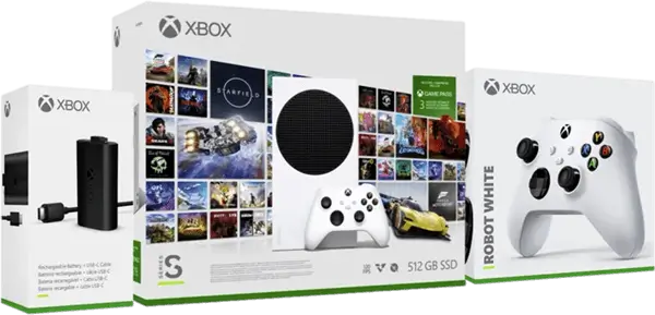 חבילת XBOX Series S קונסולה, בקר, מטען ו-3 חודשי מנוי Game Pass XBOX SERIES