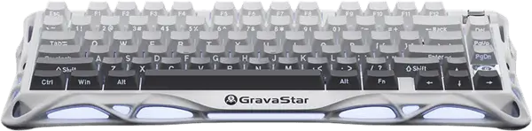 מקלדת גיימינג מכנית אלחוטית Mercury K1 - Gradient Black GravaStar