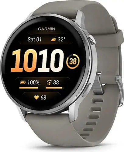 שעון חכם 45 מ"מ Venu 4 Silver + Gray גרמין - Garmin