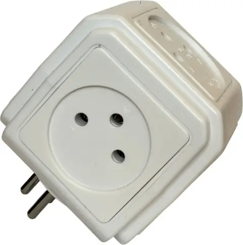 רב שקע קוביה 5 יציאות Electro Hanan