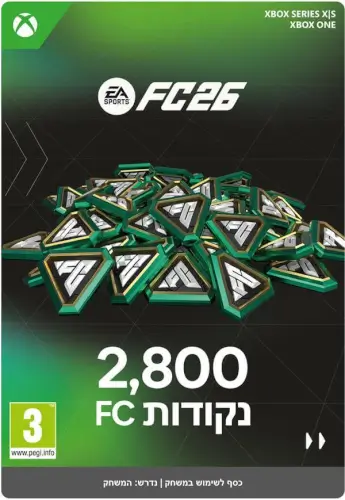 קוד סטלר !!!! תוכן דיגיטלי FC נקודות 18,500 – EA SPORTS FC™ 26 ל- XBOX XBOX SERIES