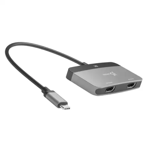 מתאם תצוגה 8K USB-C to Dual HDMI J5CREATE
