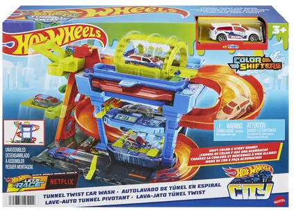 מסלול לשטיפת מכוניות  כולל רכב HOT WHEELS