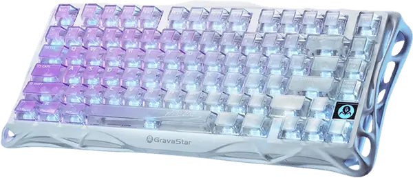 מקלדת גיימינג מכנית אלחוטית Mercury K1 Lite שחור GravaStar