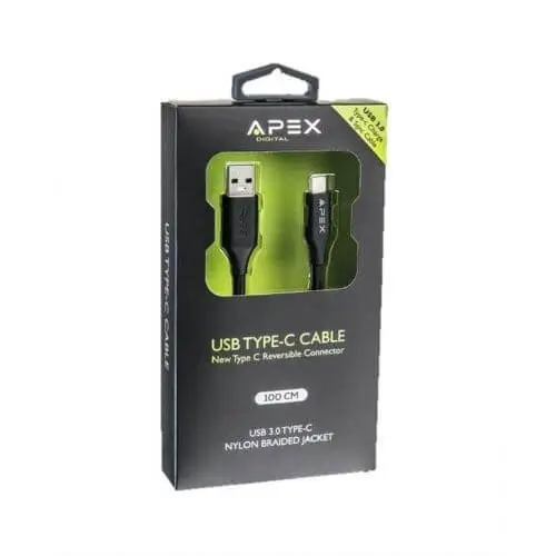 כבל TYPE C 2M USB 3.0 APX-381 APEX