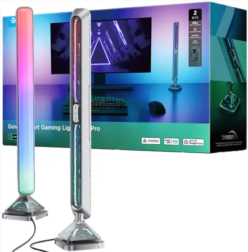 זוג עמודי תאורה חכמה לגיימינג Gaming Light Barsc Pro Govee