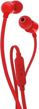 אוזניות חוטיות Tune 160 JBL - אדום