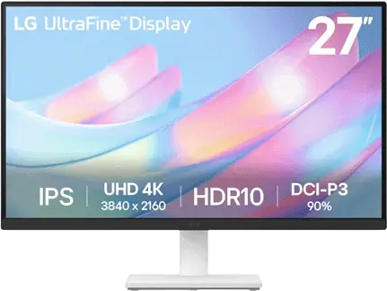 מסך מחשב "27 4K UHD UltraFine IPS 27US550-W LG