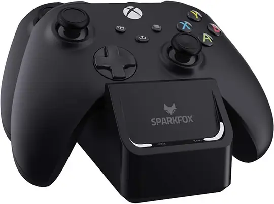 מטען עוצמתי לשני בקרים Dual Charging Station for Xbox Sparkfox 