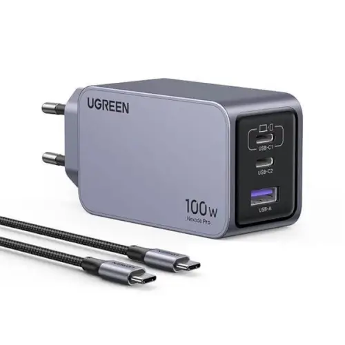 מטען קיר + כבל CTC NEXODE PRO 100W UGREEN