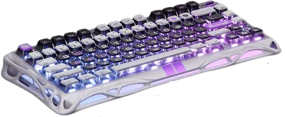 מקלדת גיימינג מגנטית חוטית Mercury V75-HE Stealth Black GravaStar