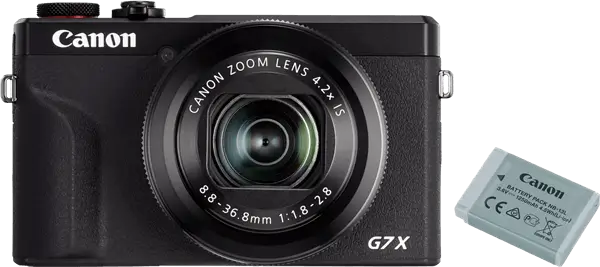 קיט מצלמה קומפקטית + סוללה נוספת Powershot G7 X Mark III
