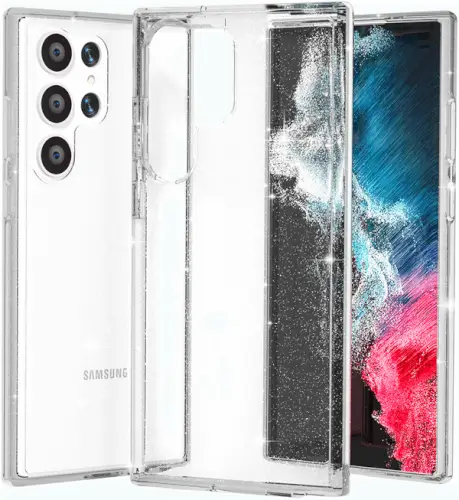 כיסוי לסמראטפון Crystal Glitter ל- Galaxy S24 Plus GripCase