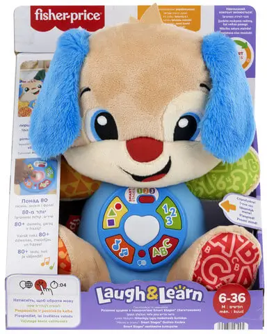צחק ולמד  כלבלב נבון דובר עברית FISHER PRICE