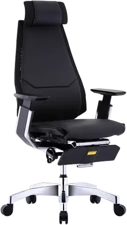 כיסא משרד ארגונומי Genidia ריפוד עור COMFORT