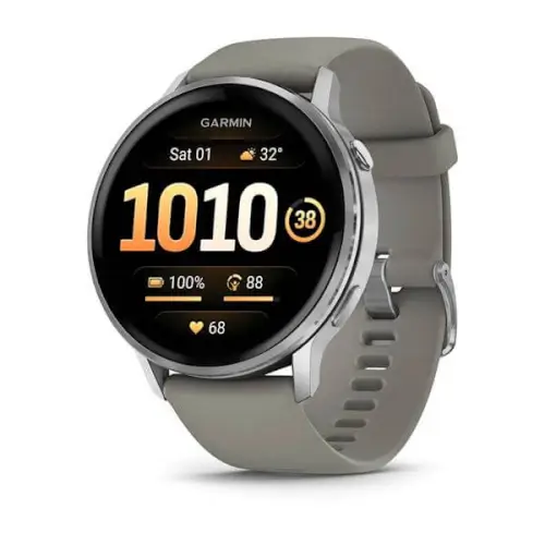 שעון חכם 45 מ"מ Venu 4 Silver + Gray גרמין - Garmin