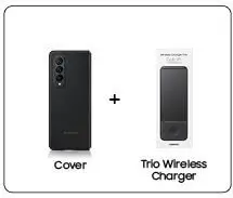 ערכת השקה Z FOLD כיסוי ירוק עט ומטען אלחוטי TRIO Samsung