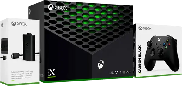 חבילת XBOX Series X 1TB חבילת קונסולה, בקר ומטען XBOX SERIES