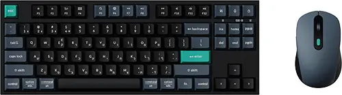 סט מקלדת ועכבר אלחוטיים B33 Wireless Combo - שחור ירוק Keychron