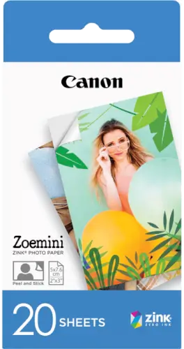 20 יח' נייר למדפסת פיתוח מיידי Canon Zink Paper ZP-2030 Canon