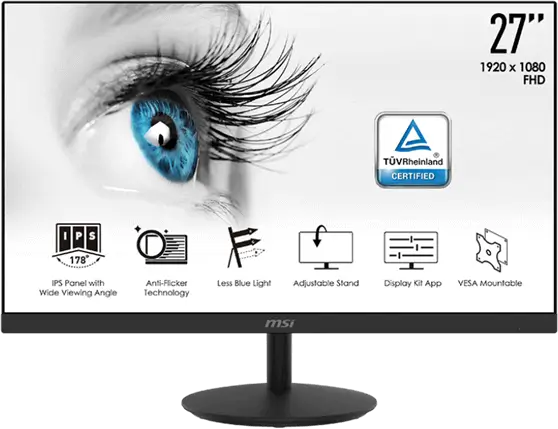 מסך מקצועי "27 PRO MP271 MSI