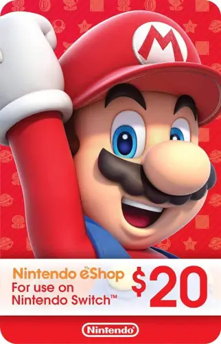 US eShop 20$ Code in Box Nintendo Switch