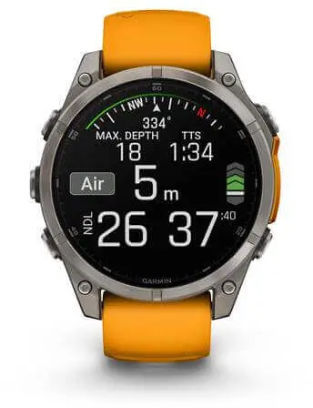 שעון חכם 47 מ"מ Fenix 8 Amoled גרמין - Garmin