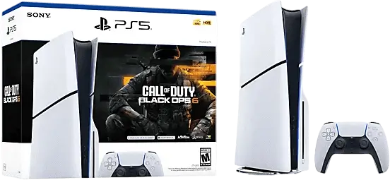 קונסולה לבנה Playstation 5 Slim 1TB Blu-Ray + Call of Duty: Black Ops 6 Playstation - PS5