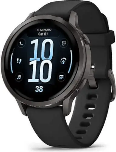 שעון חכם 41 מ"מ Venu 4 Slate + Black גרמין - Garmin