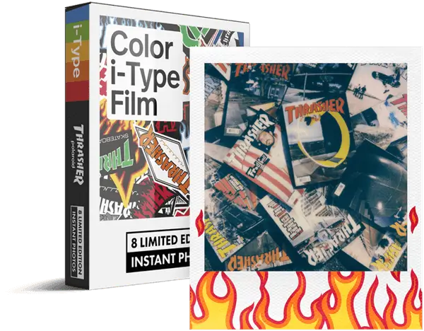 נייר צבעוני Color i-Type Film Thrasher Edition	 Polaroid - פולארויד