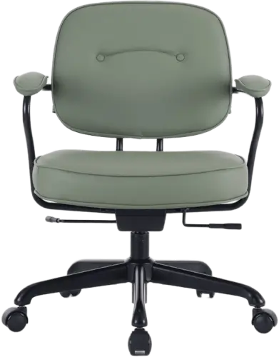 כיסא עור יוקרתי בעיצוב מודרני-קלאסי L3 - ירוק טחב SIHOO