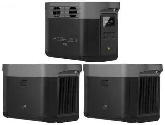 קיט תחנת כוח ניידת Delta Max 2 + 2x 2kWh Smart Battery ECOFLOW