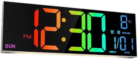 שעון קיר דיגיטלי עם שלט GPDRA-DCRGB-RGB Dragon