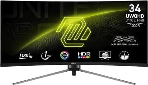 מסך מחשב "34 MAG345CQR MSI