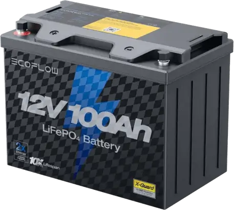 מצבר ליתיום LifePO4 12V 100Ah ECOFLOW