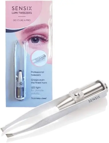 פינצטה מאירה מפלדת אל חלד Lumi Tweezers Sensica