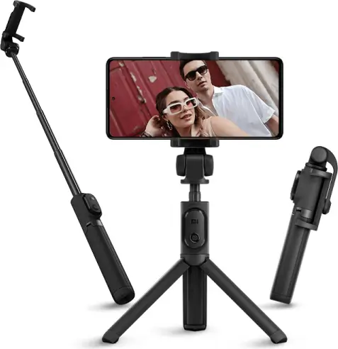 מוט סלפי עם חצובה ושלט רחוק Selfie Stick Tripod Mini 52cm Xiaomi - שיאומי